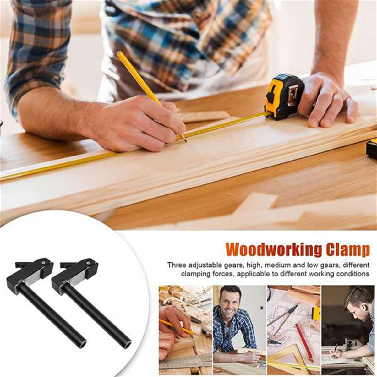Bench Dog Hole - ABNH ,2Pcs Woodworking Fast Hold Down