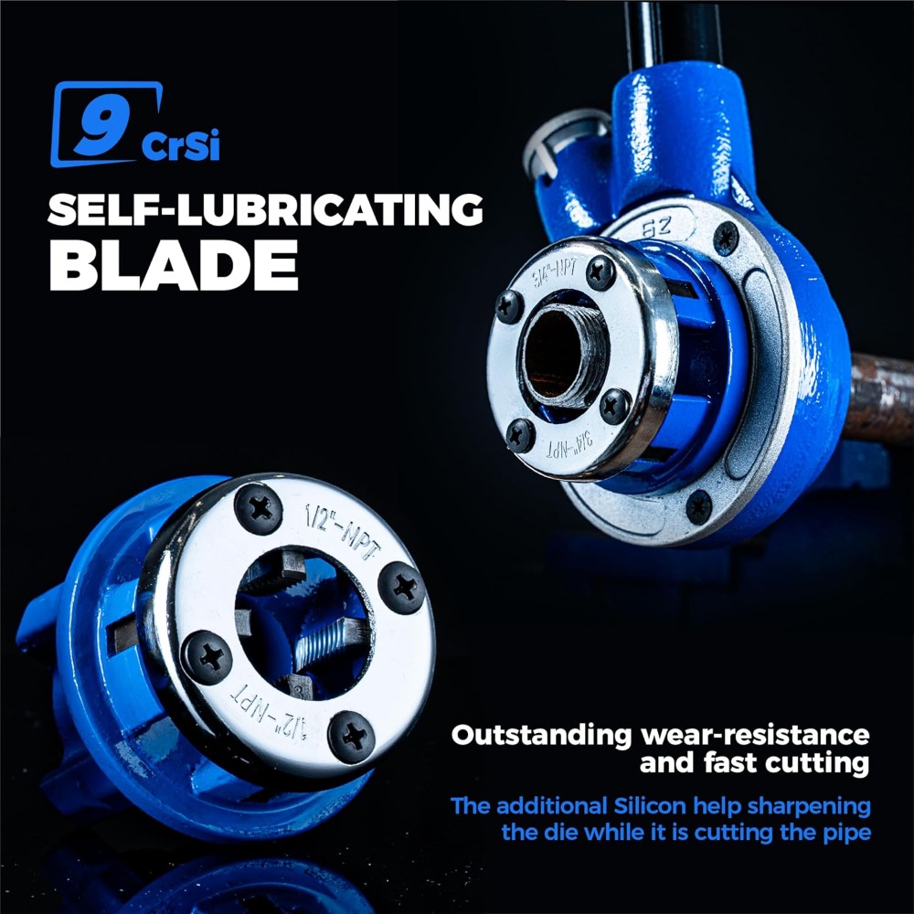 Manual Ratcheting Pipe Threade - Tap Die Set review and price