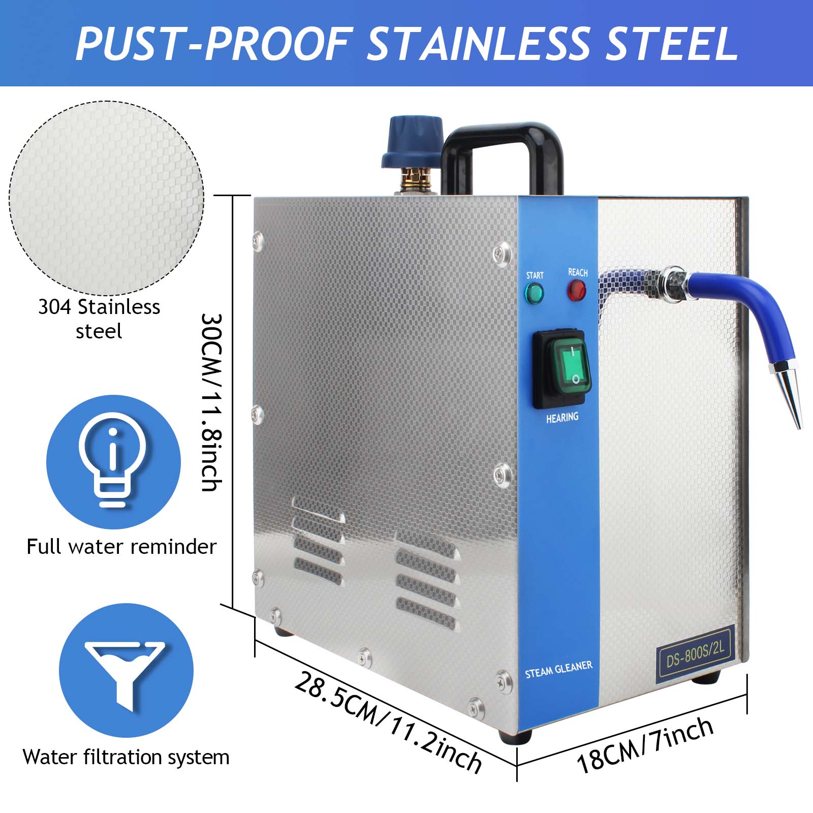 1300W Jewelry Steam Cleaner 2L - Workshop Tools Steam review and price