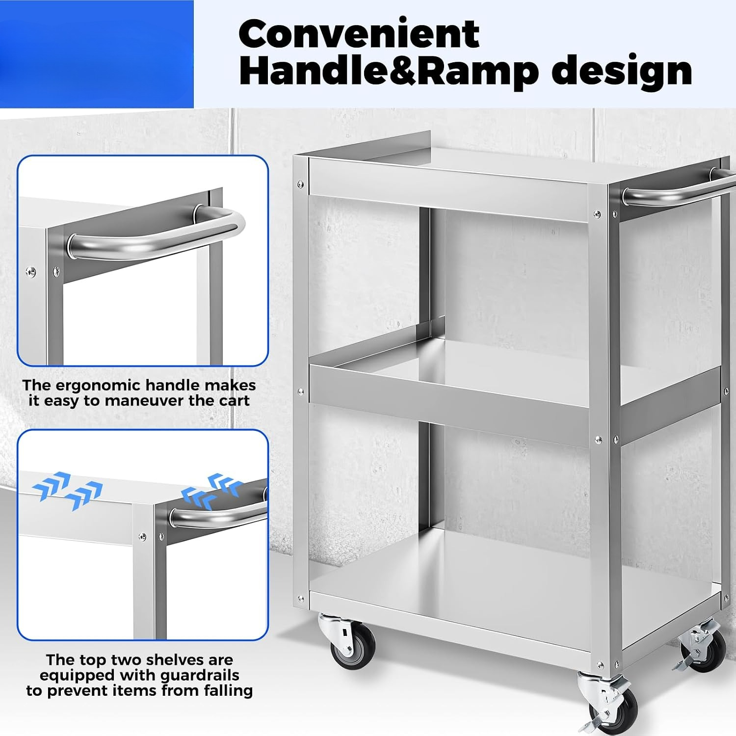 3-Tier Stainless Steel Rolling - Tools In Metal Workshop review and price